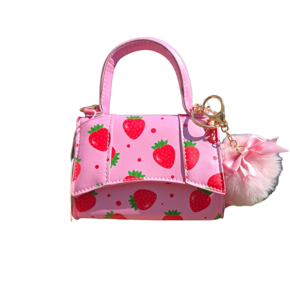 Strawberry Print Pink Minnie bag